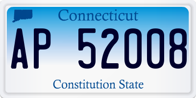 CT license plate AP52008