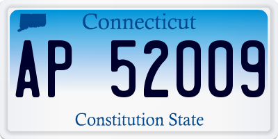 CT license plate AP52009