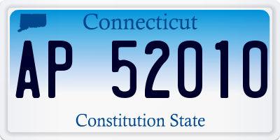 CT license plate AP52010