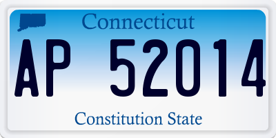 CT license plate AP52014
