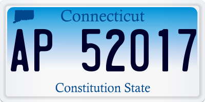 CT license plate AP52017