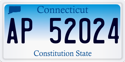 CT license plate AP52024