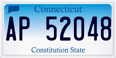 CT license plate AP52048