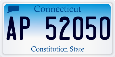 CT license plate AP52050