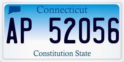 CT license plate AP52056