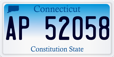 CT license plate AP52058