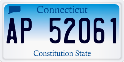 CT license plate AP52061