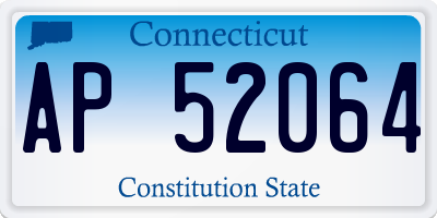 CT license plate AP52064