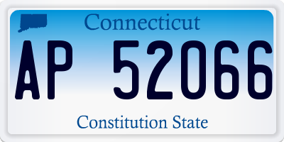 CT license plate AP52066