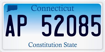 CT license plate AP52085