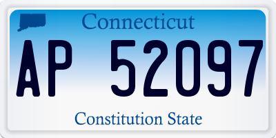 CT license plate AP52097