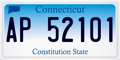 CT license plate AP52101