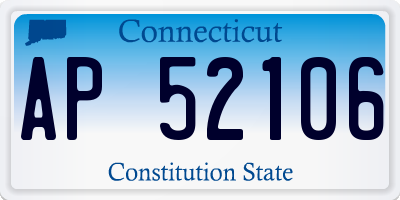 CT license plate AP52106