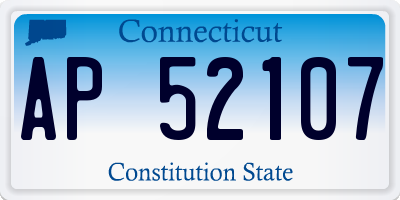CT license plate AP52107