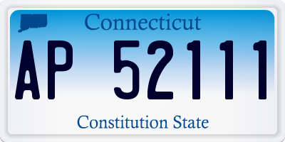 CT license plate AP52111