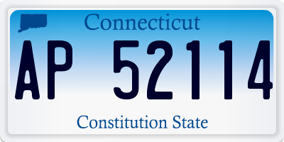 CT license plate AP52114