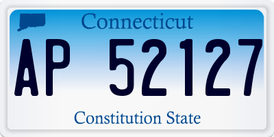 CT license plate AP52127