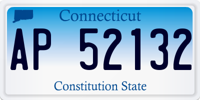 CT license plate AP52132