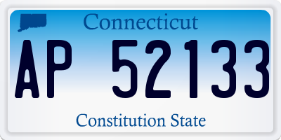 CT license plate AP52133