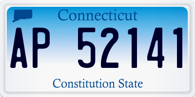 CT license plate AP52141
