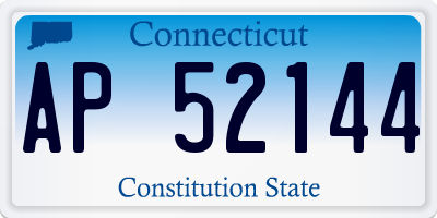 CT license plate AP52144
