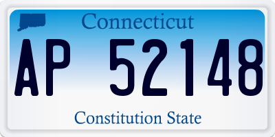 CT license plate AP52148
