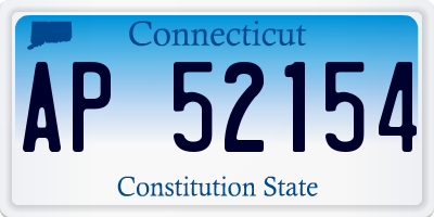 CT license plate AP52154