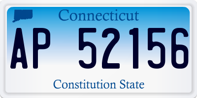CT license plate AP52156