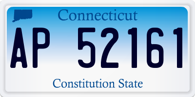 CT license plate AP52161