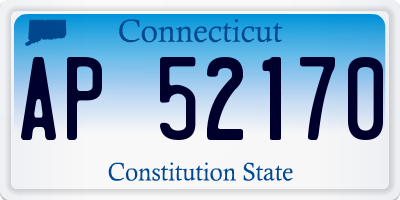 CT license plate AP52170