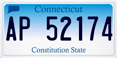 CT license plate AP52174