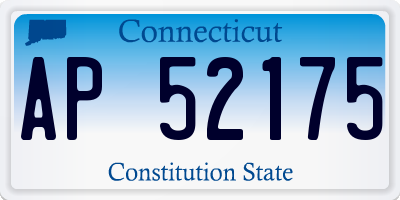 CT license plate AP52175