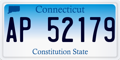 CT license plate AP52179