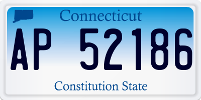 CT license plate AP52186