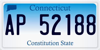 CT license plate AP52188