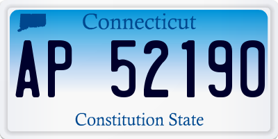 CT license plate AP52190