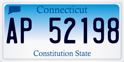CT license plate AP52198