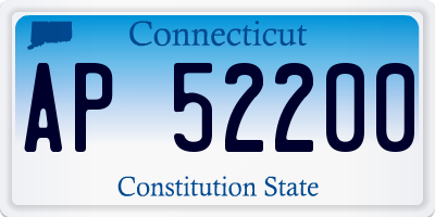 CT license plate AP52200