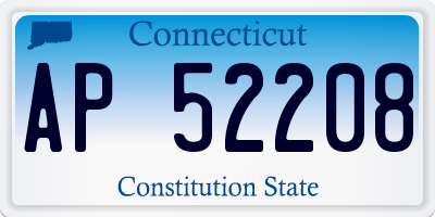 CT license plate AP52208
