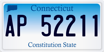 CT license plate AP52211