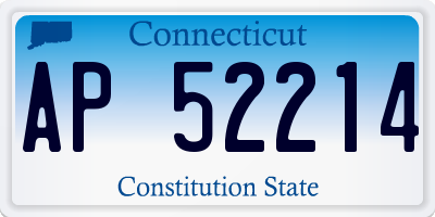 CT license plate AP52214