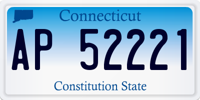 CT license plate AP52221