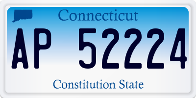 CT license plate AP52224