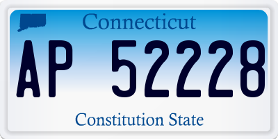 CT license plate AP52228