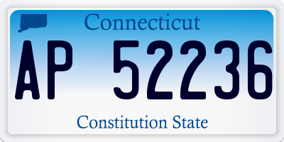 CT license plate AP52236