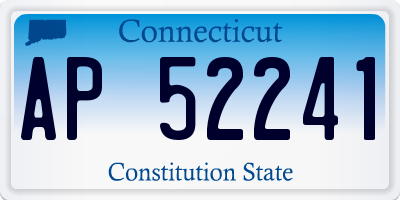 CT license plate AP52241