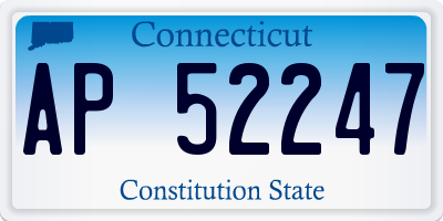CT license plate AP52247