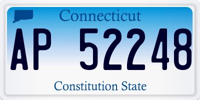 CT license plate AP52248