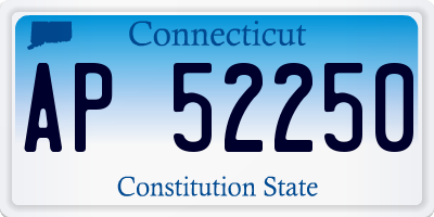 CT license plate AP52250