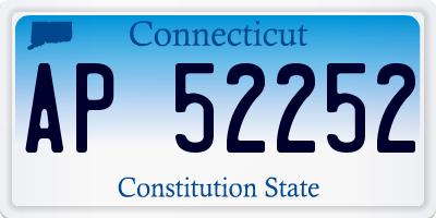 CT license plate AP52252